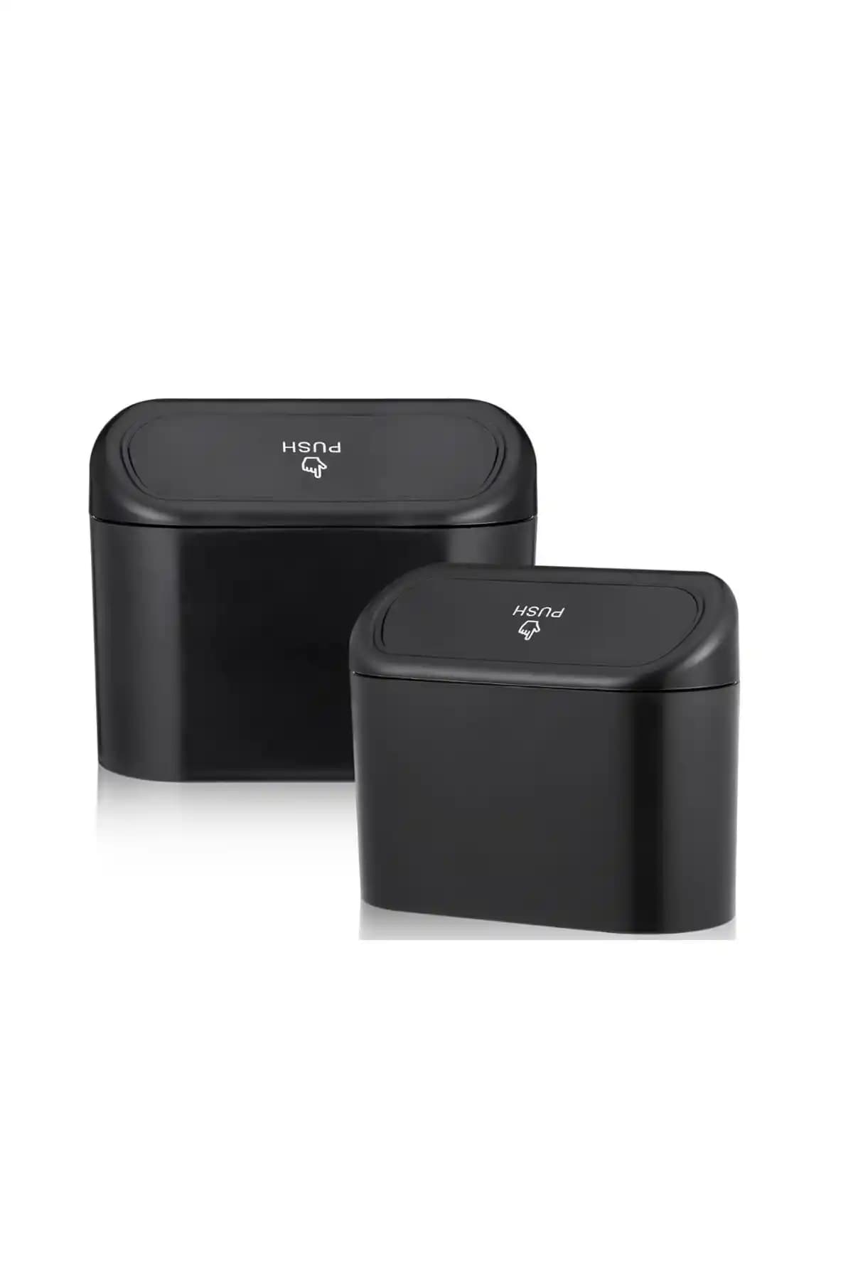 Rafine Araba Oto 2'li Siyah Çöp Kutusu: Pratik ve Şık Araç İçi Temizlik Çözümü