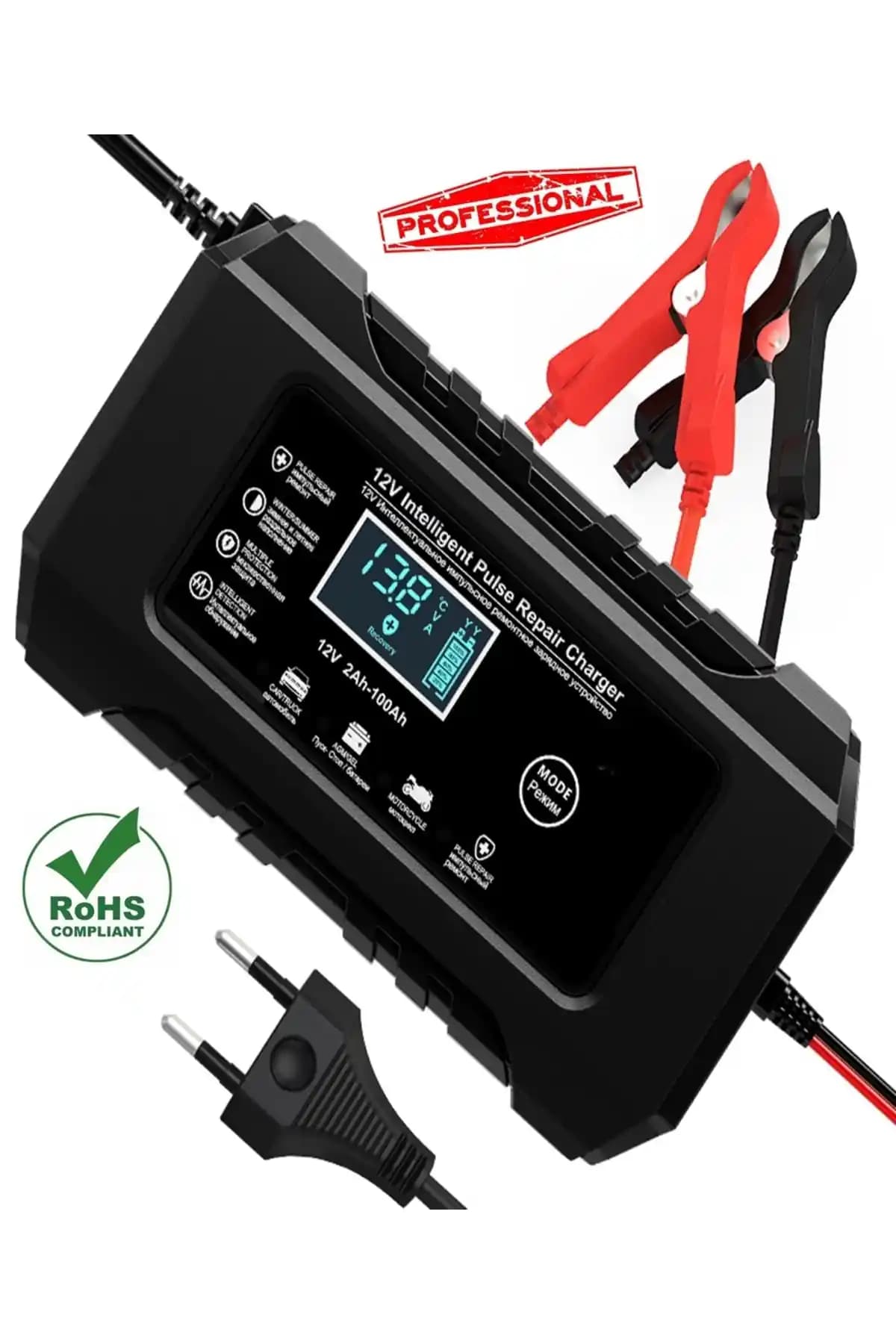 Reidan RJ-C1 12V 6A Göstergeli Akü Şarj Cihazı - Yüksek Performans ve Güvenilirlik