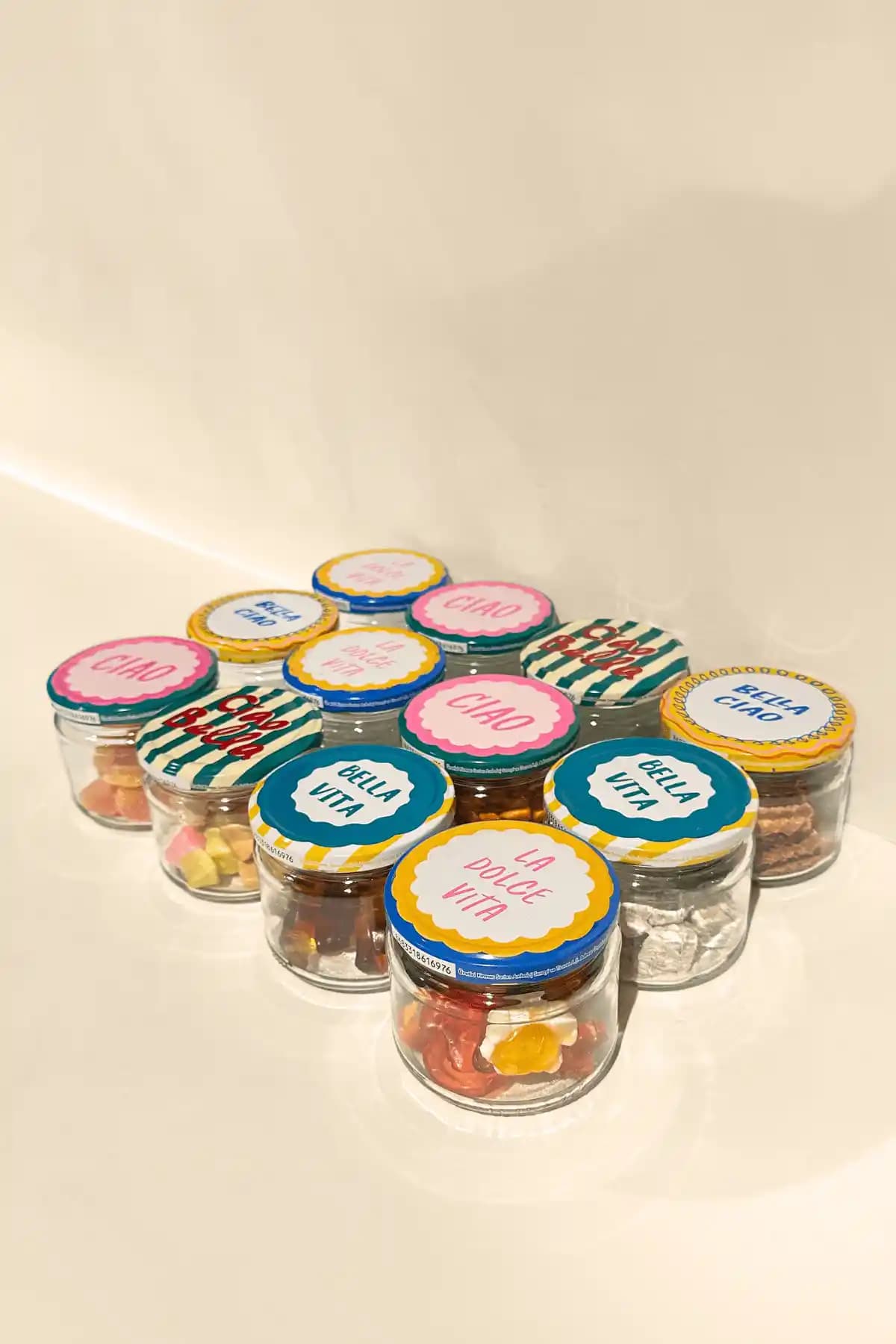 Sarkap Home 12'li 300 ml Dolce Vita Kavanoz Seti Estetik ve Çok Yönlü Saklama Çözümü