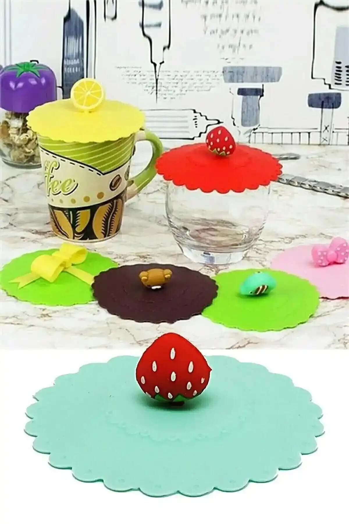 Seram Collection 2'li Silikon Kupa Kapağı Seti Estetik ve Fonksiyonellik Sunar