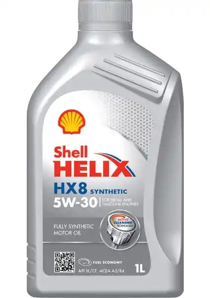Shell Helix HX8 5W-30 Tam Sentetik Motor Yağı 1 Litre Güç ve Koruma Sağlar