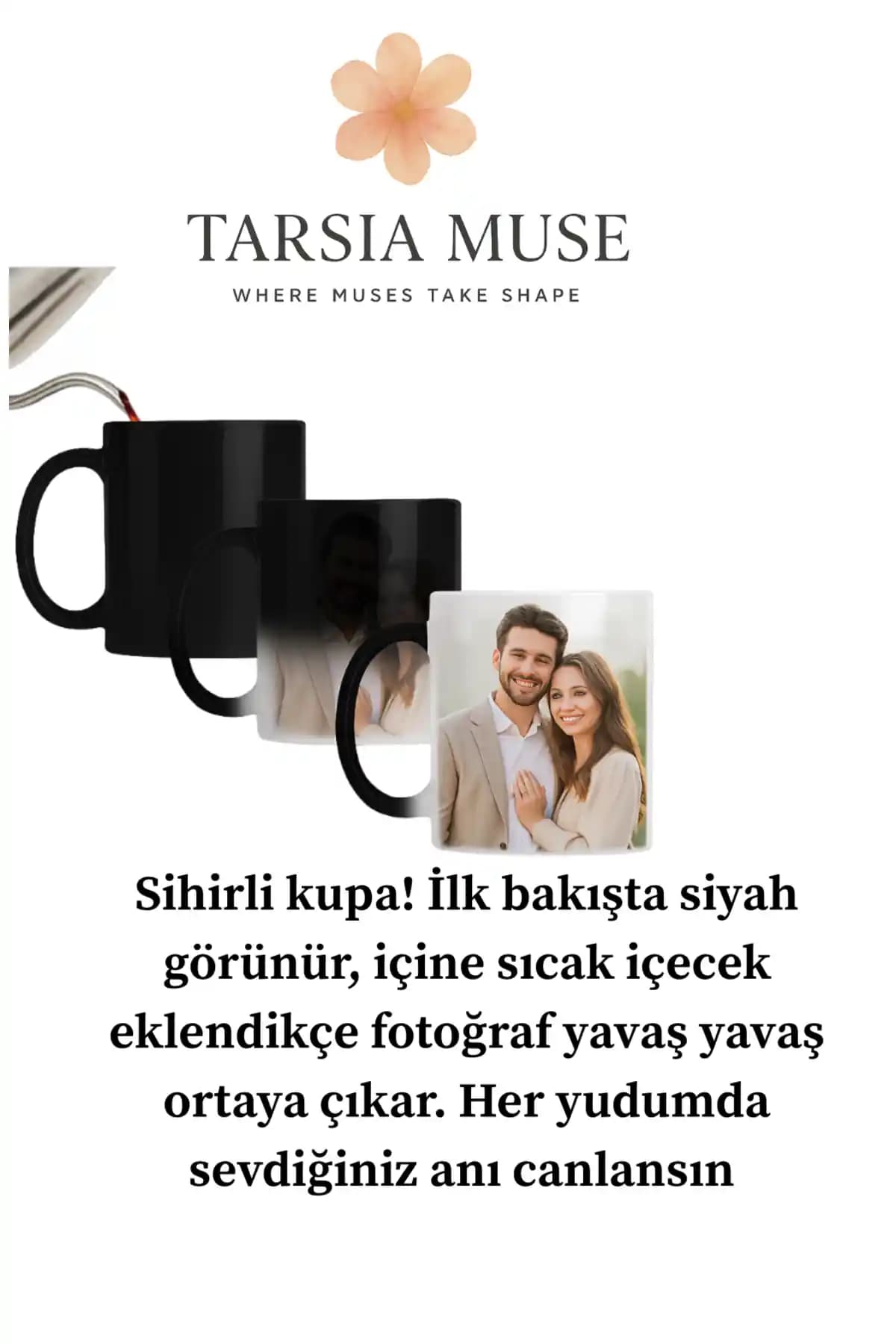 Sıcaklıkla Değişen Tasarımıyla Kişiye Özel Sihirli Fotoğraflı Kupa Ürünü Tanıtımı