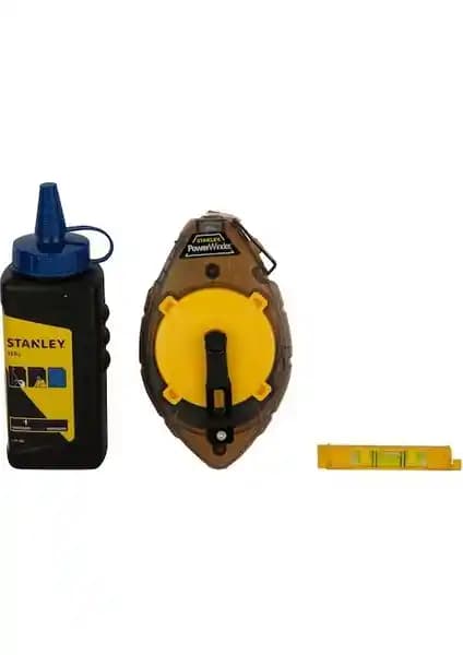 Stanley 0-47-465 Metal Çizim İpi Seti Profesyonel ve Dayanıklı Çizim Aracı