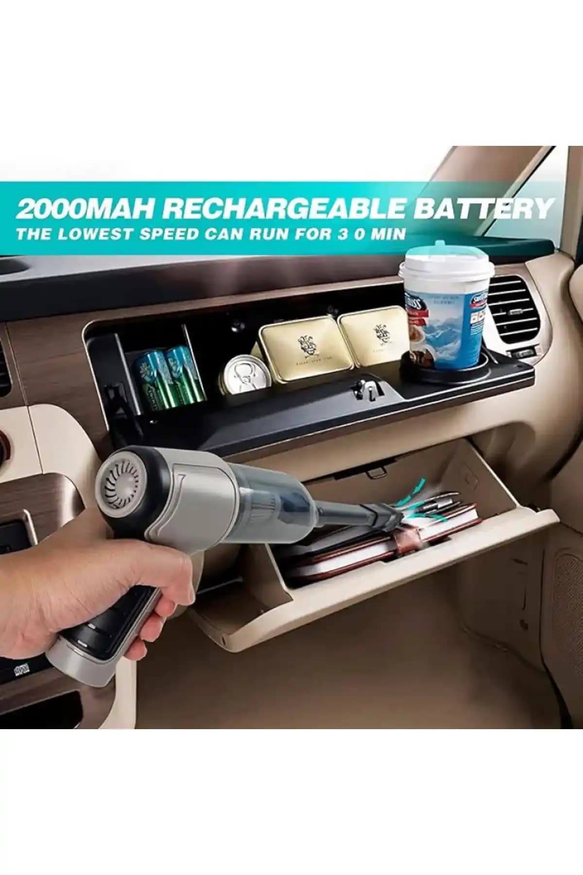 STLIFE Mini Vakumlu Şarjlı Araç Süpürgesi: Güçlü ve Pratik Temizlik Çözümü