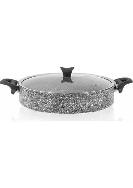 Taç Ultra Granit Basık Tencere 24CM: Dayanıklı ve Pratik Mutfak Gereci