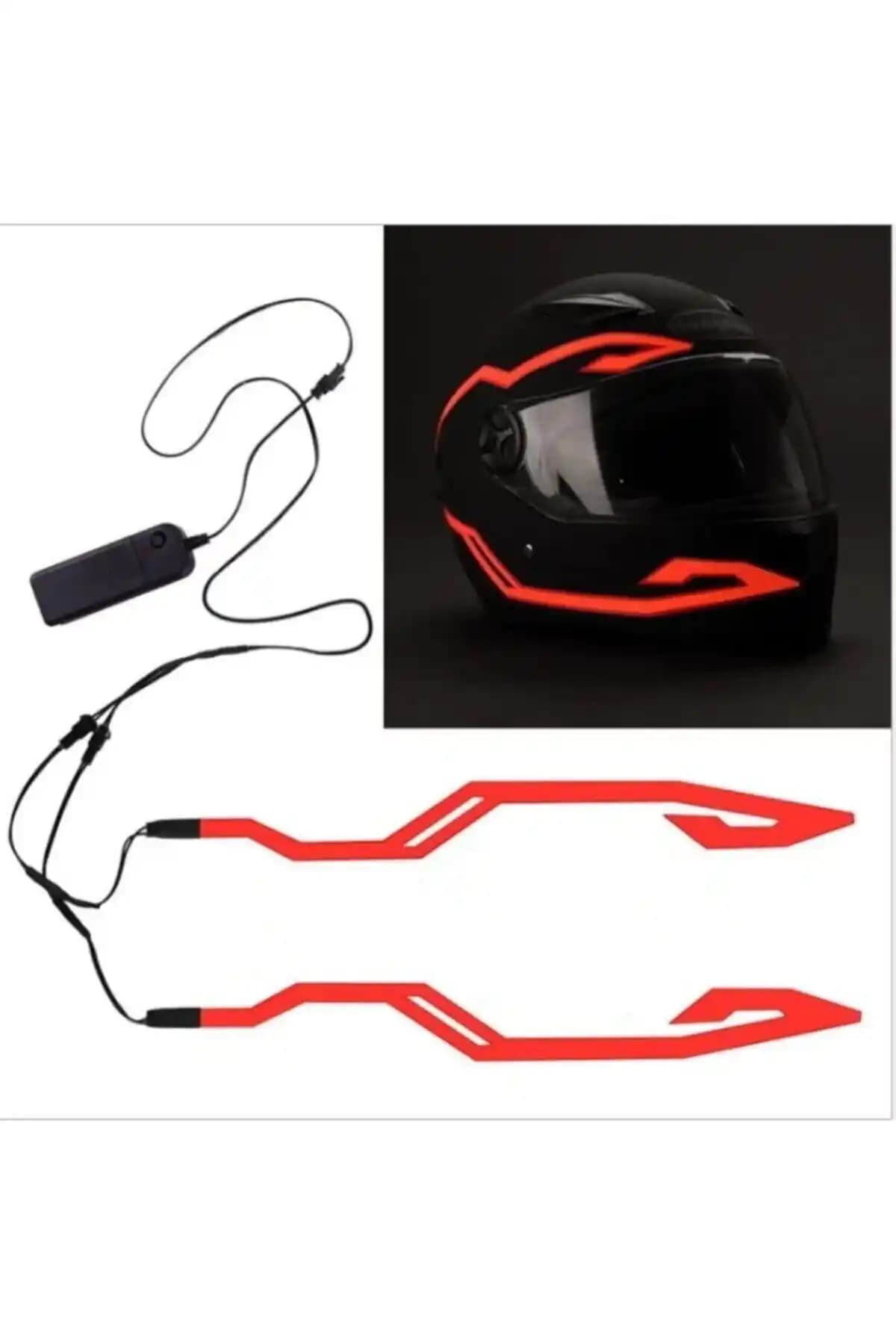 Tex Motosiklet Kask Aydınlatma LED Işık Güvenliği Artıran Yenilikçi Çözüm