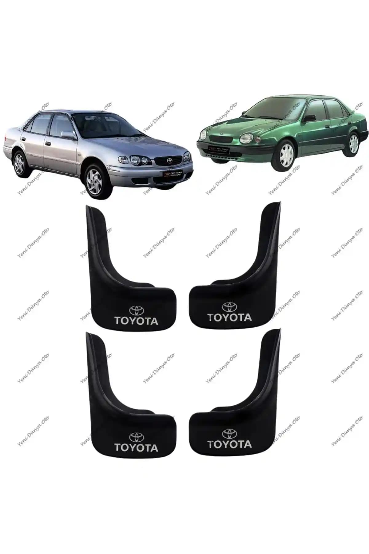 Toyota Corolla 1998-2002 İçin Dayanıklı ve Estetik Paçalık Çamurluk Tozluk Seti