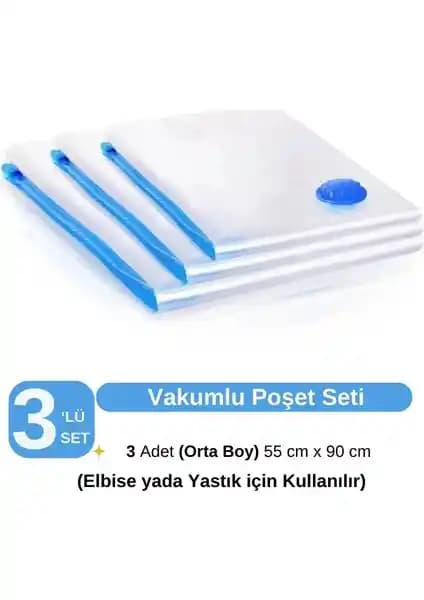 Ülbag Vakumlu Saklama Poşetleri Seti ile Evde Alan Tasarrufu ve Düzen Sağlama