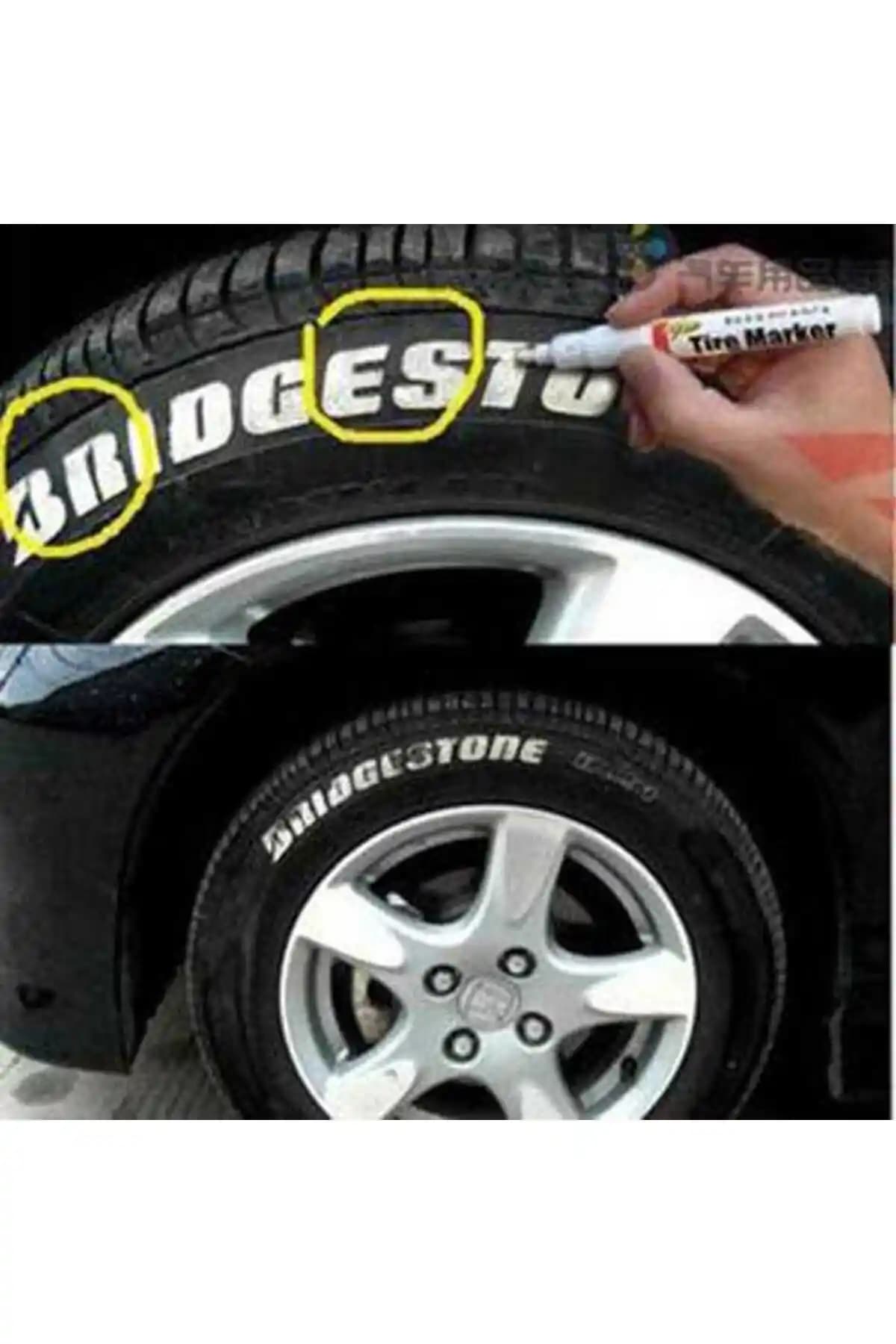 Universal Lastik Yazma Kalemi Beyaz: Uzun Süre Kalıcı ve Kolay Kullanımlı Otomobil Lastik Kalemi