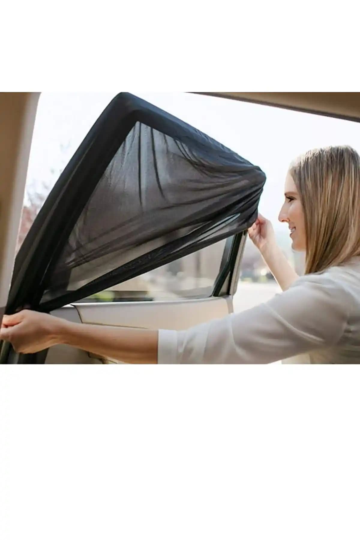UYDEE 2 Adet Yan Cam Güneşlik Perdesi Güneş ve UV Koruma ile Aracınızı Koruyun
