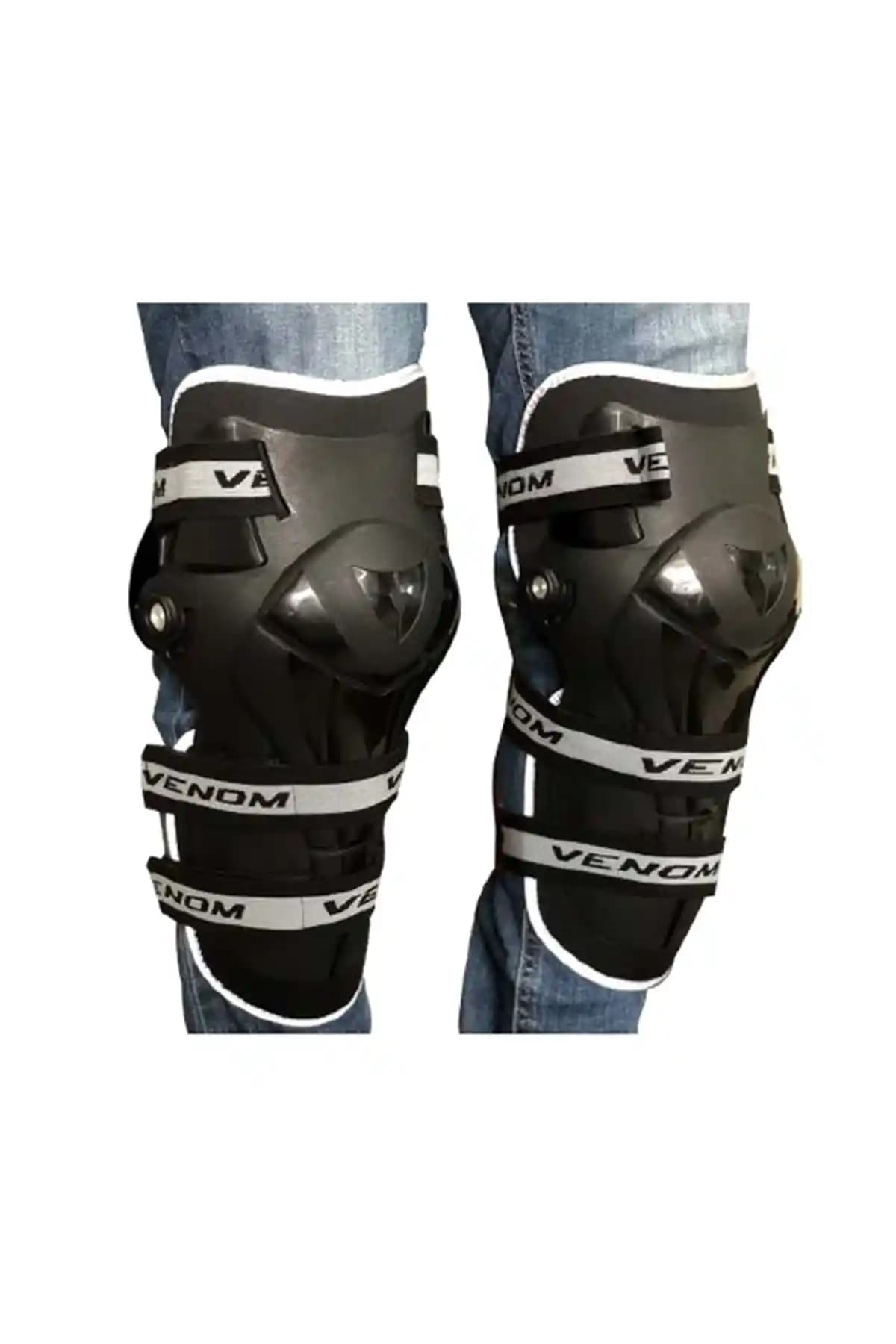Venom Vn-07 Reflektörlü Siyah Dizlik: Güvenlik ve Konfor Sunan Modern Tasarım