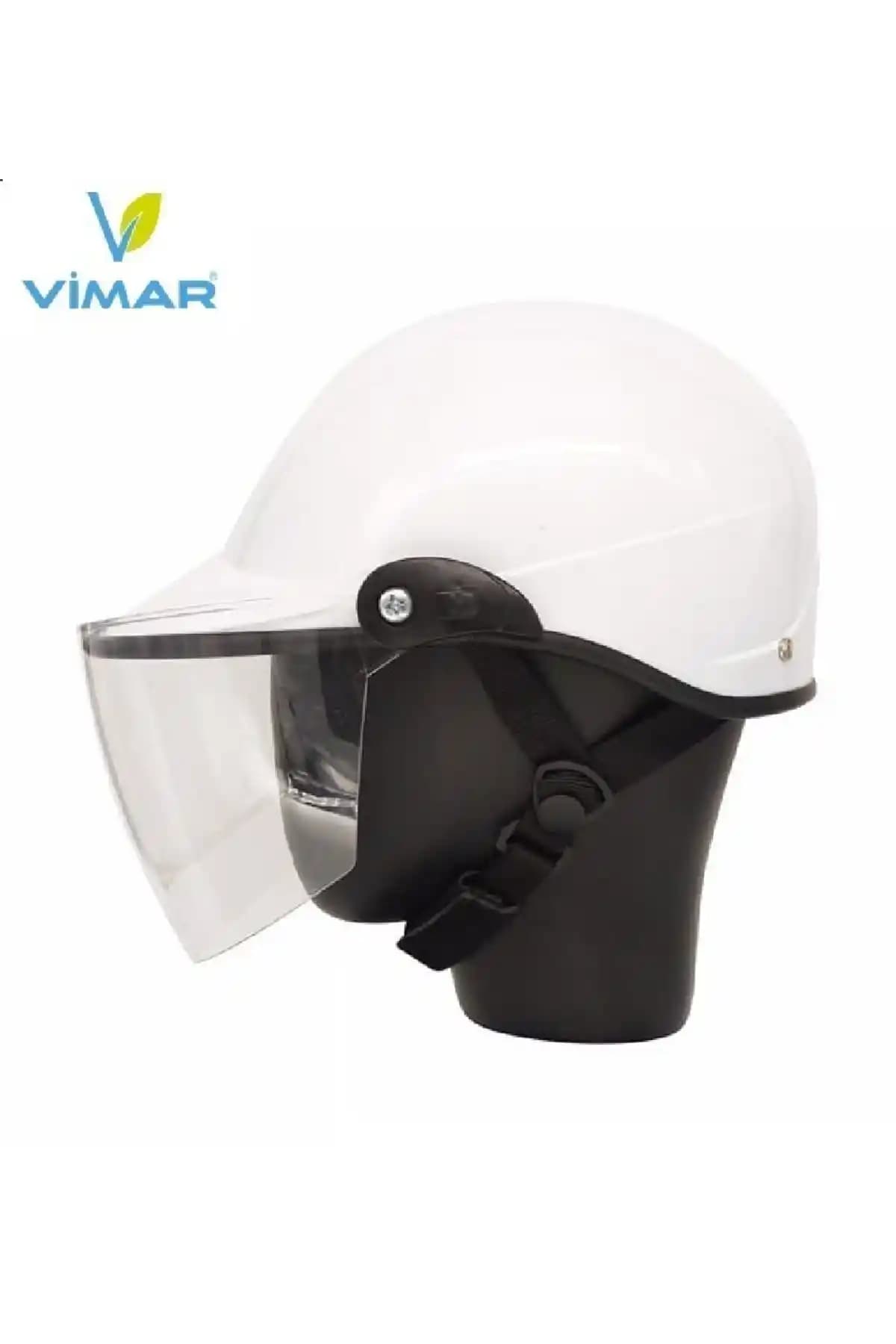 VİMAR Beyaz Siperlikli Jokey Yazlık Yarım Kask: Güvenlik ve Şıklığın Modern Buluşması