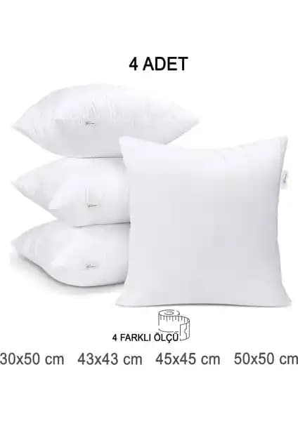 Vionel Home 4 Adet Premium Kare Kırlent Seti Şık ve Çok Yönlü Dekorasyon Seçeneği