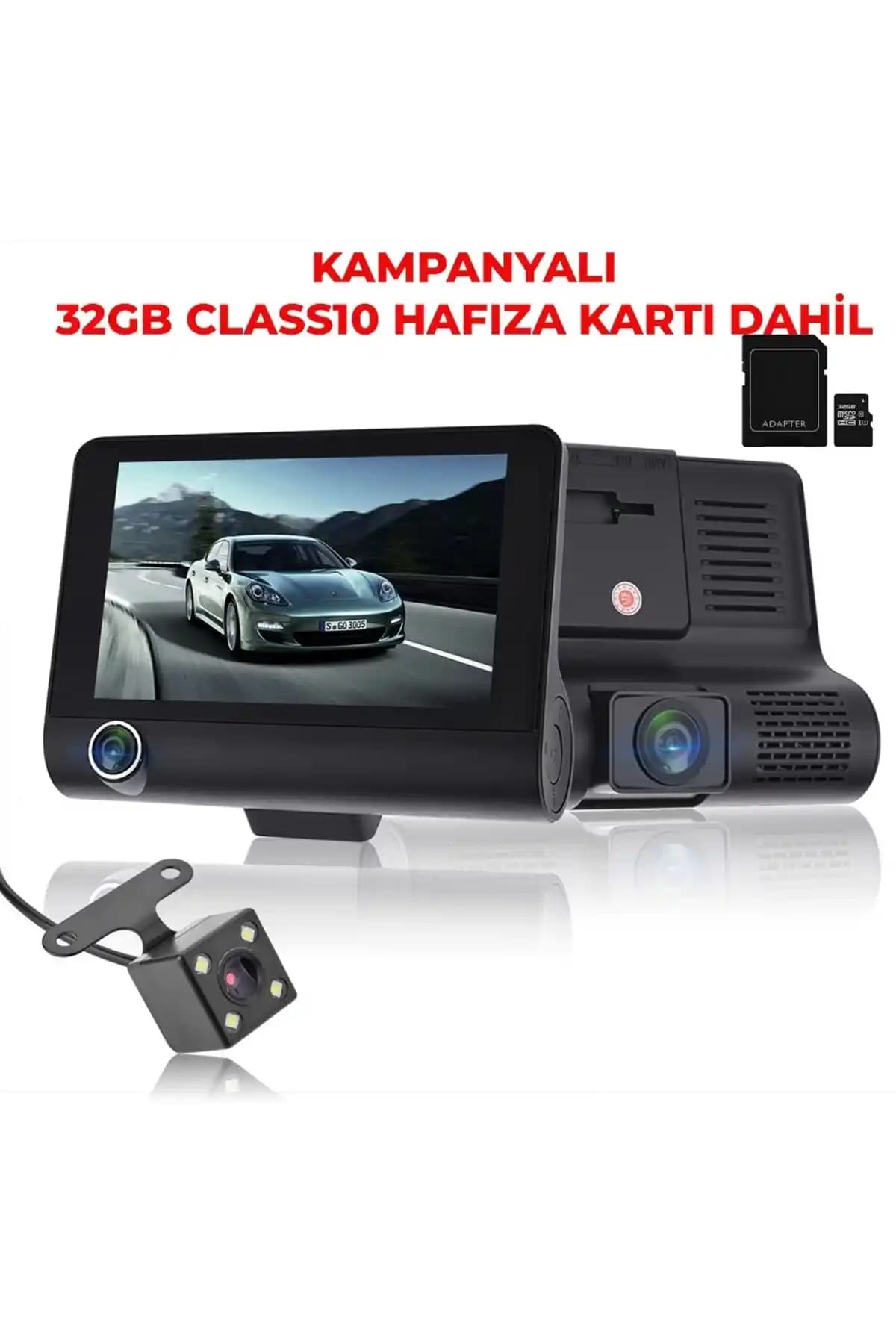 Wevolt 3 Kameralı 4 İnç 1080p Yol Kayıt Kamerası İnceleme ve Detaylar