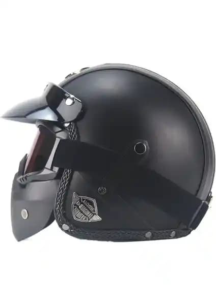 Xundian Retro Harley Kask: Güvenlik ve Şıklığı Bir Arada Sunan Motosiklet Kaskı