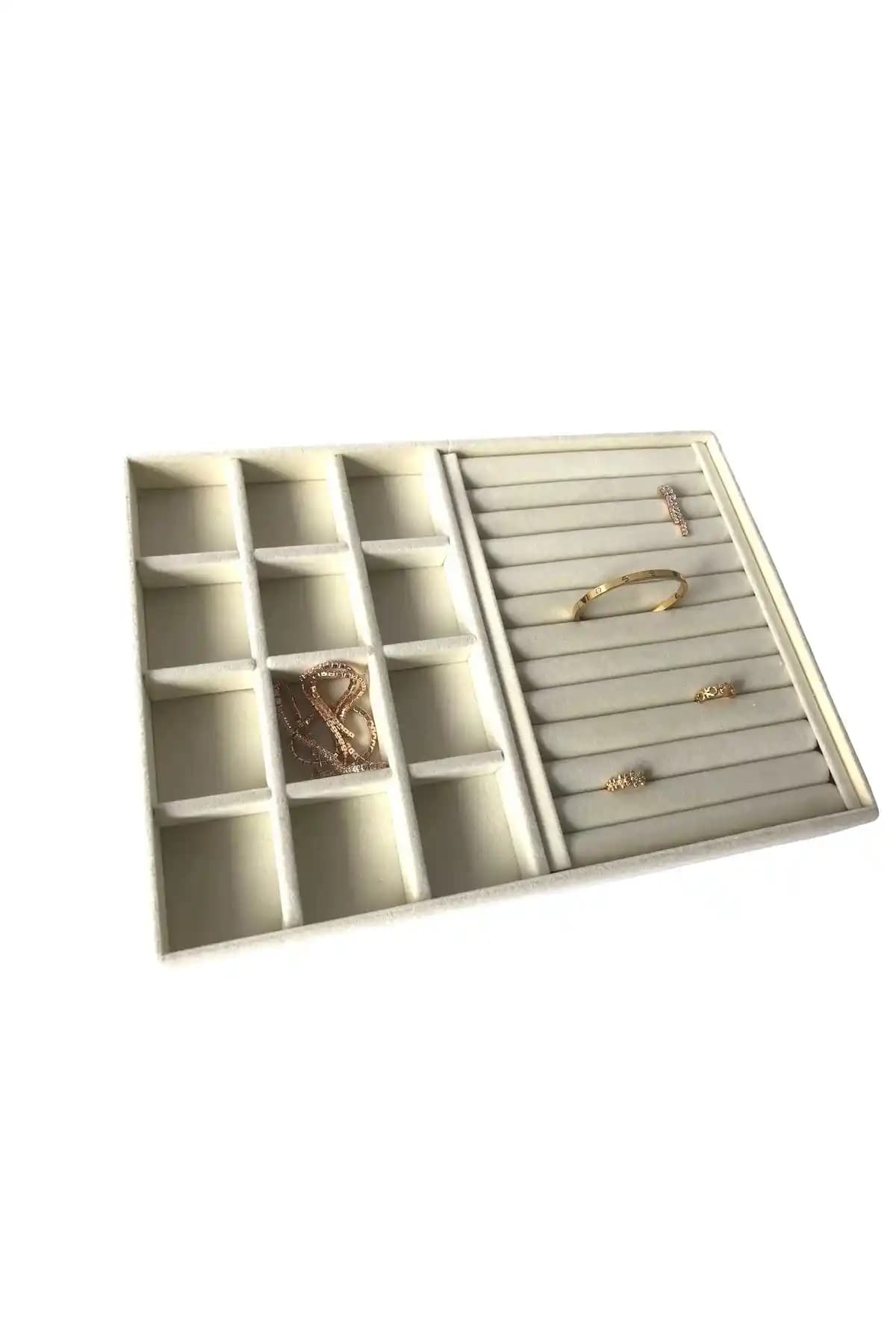 Yerli Üretim Süet Takı Kutusu Modern Tasarımıyla Dekorasyonunuza Uyum Sağlar