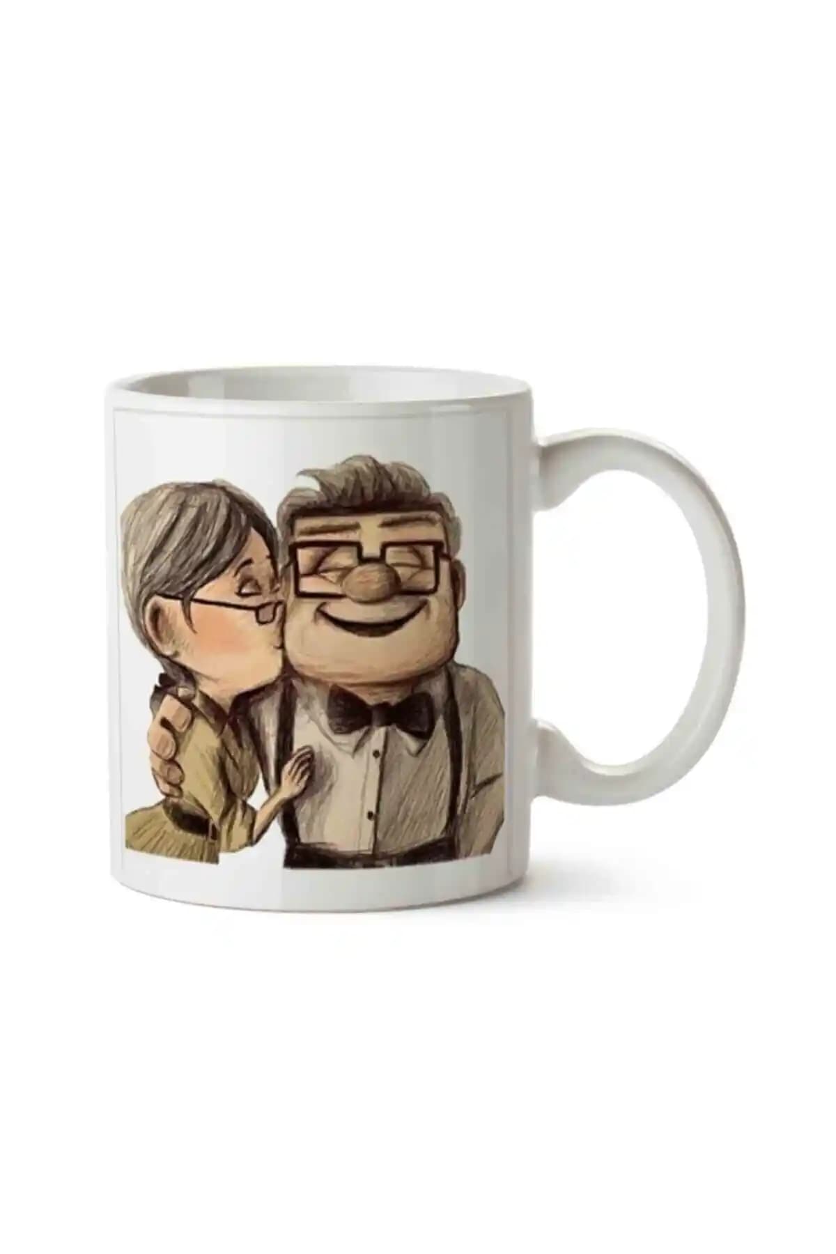 Yukarı Bak Porselen Kupa Bardak: Şık Tasarım ve Dayanıklı Malzeme ile Günlük Kullanım İçin Idealdir