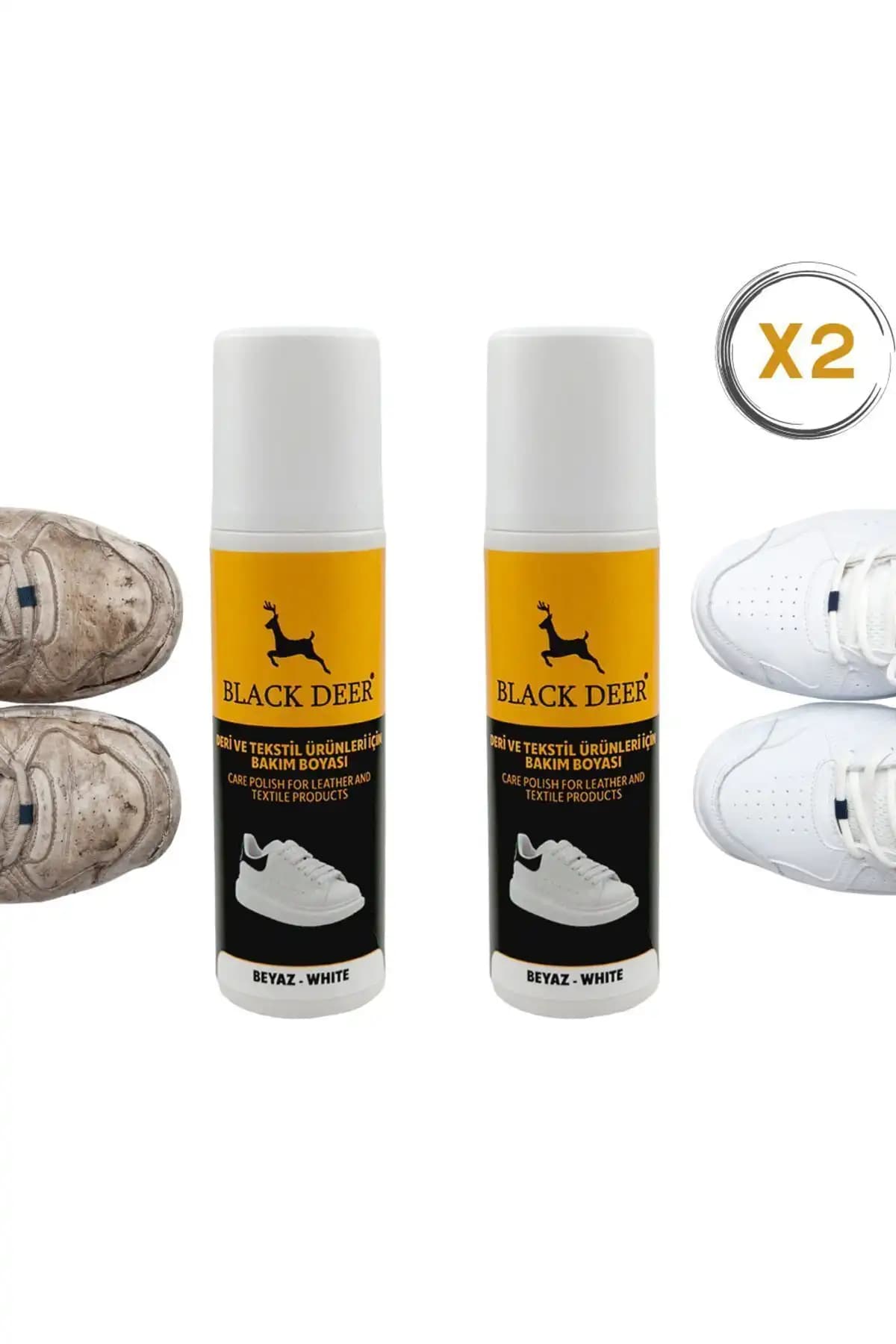 BLACK DEER ve FLEXİCARE Beyaz Ayakkabı Boyası Karşılaştırması 1