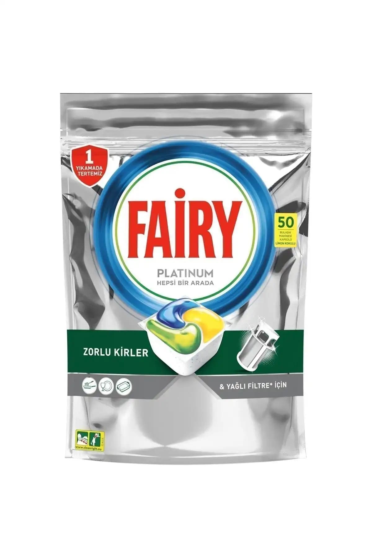 Fairy Platinum 50'li ve 96'lı bulaşık makinesi deterjanlarının detaylı karşılaştırması 1