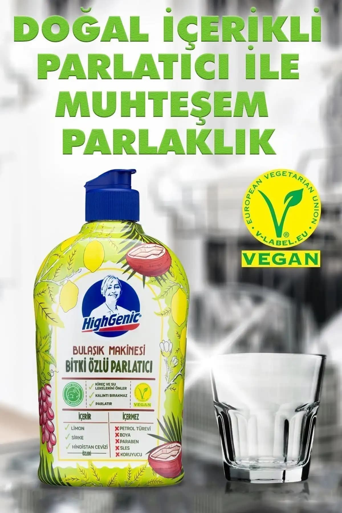 Highgenic ve Mom's Green Bitkisel Bulaşık Parlatıcıları Karşılaştırması 1