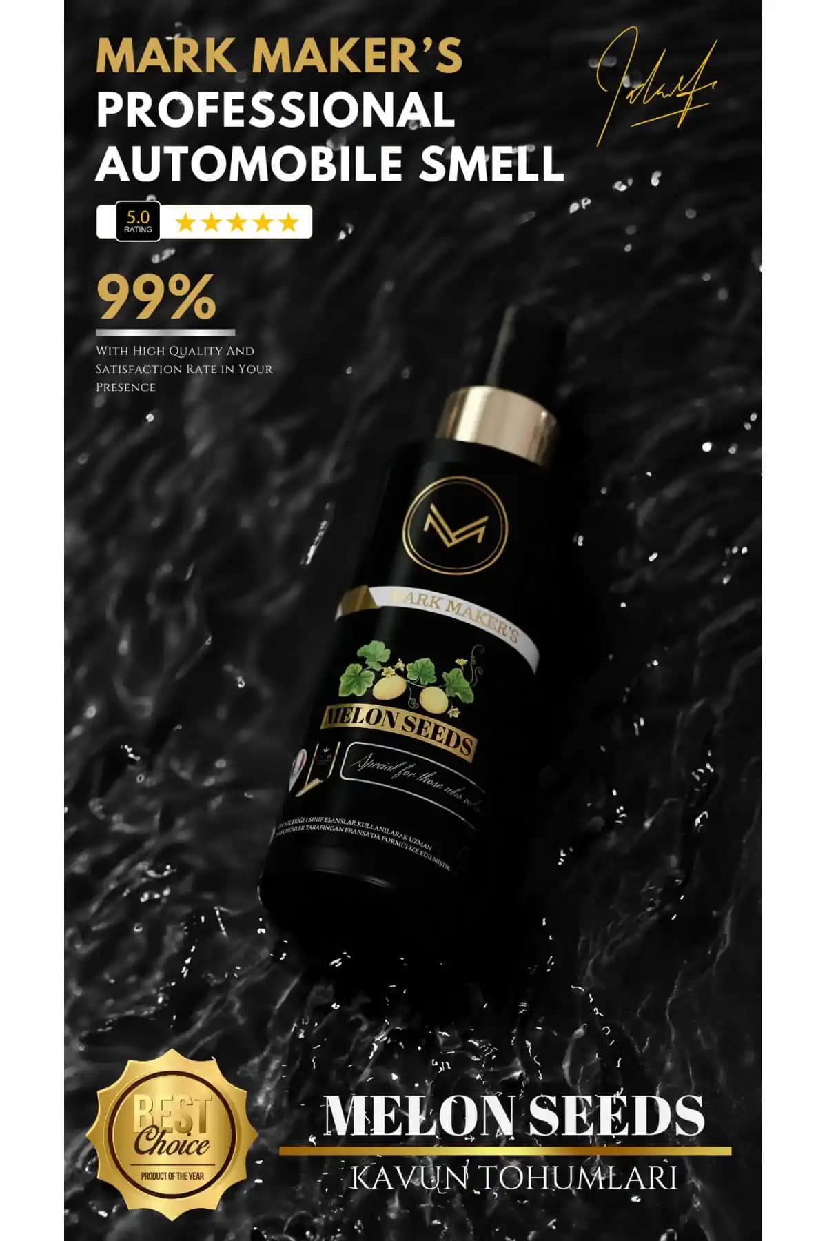 MARK MAKER'S Melon Seeds Otomobil Kokusu: Kalıcı ve Ferah Kavun Aroması