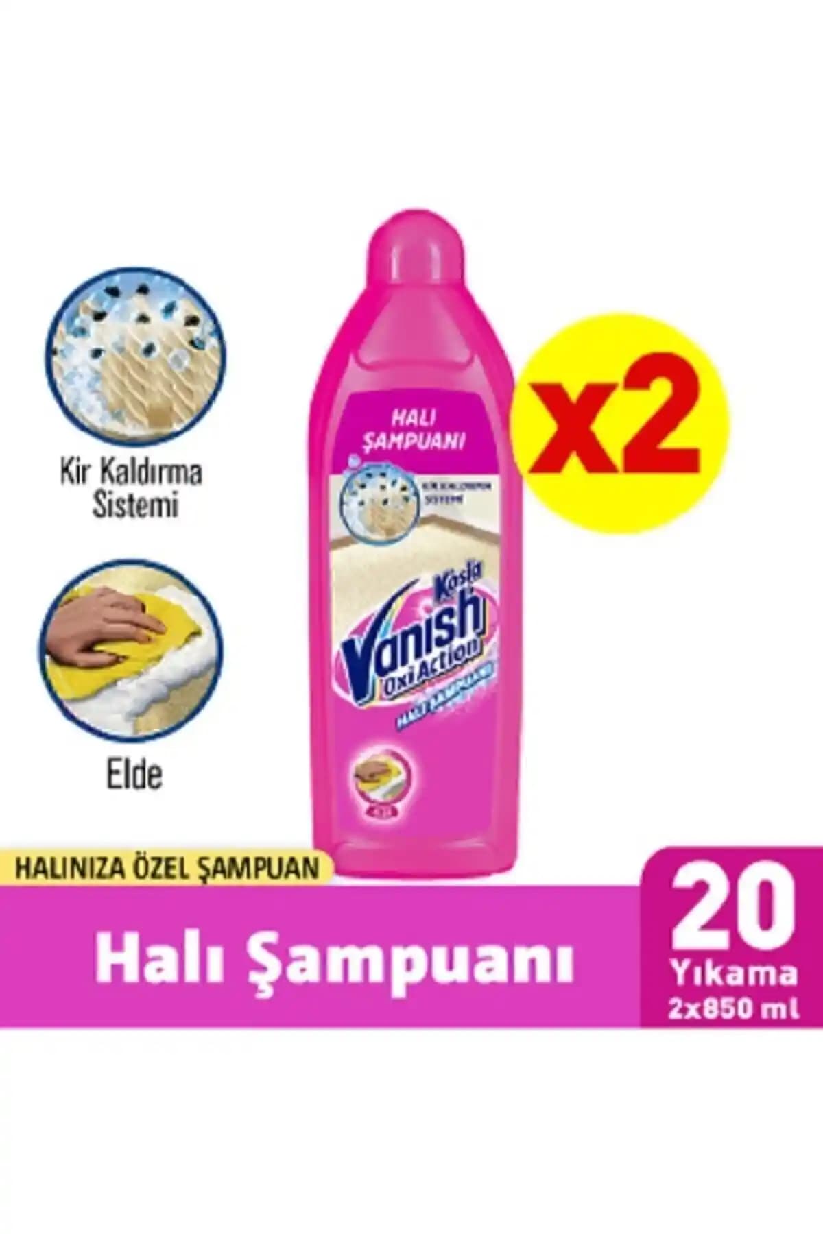 Vanish Kosla Halı Şampuanları Karşılaştırması Elde ve Makinede Yıkama Özellikleri