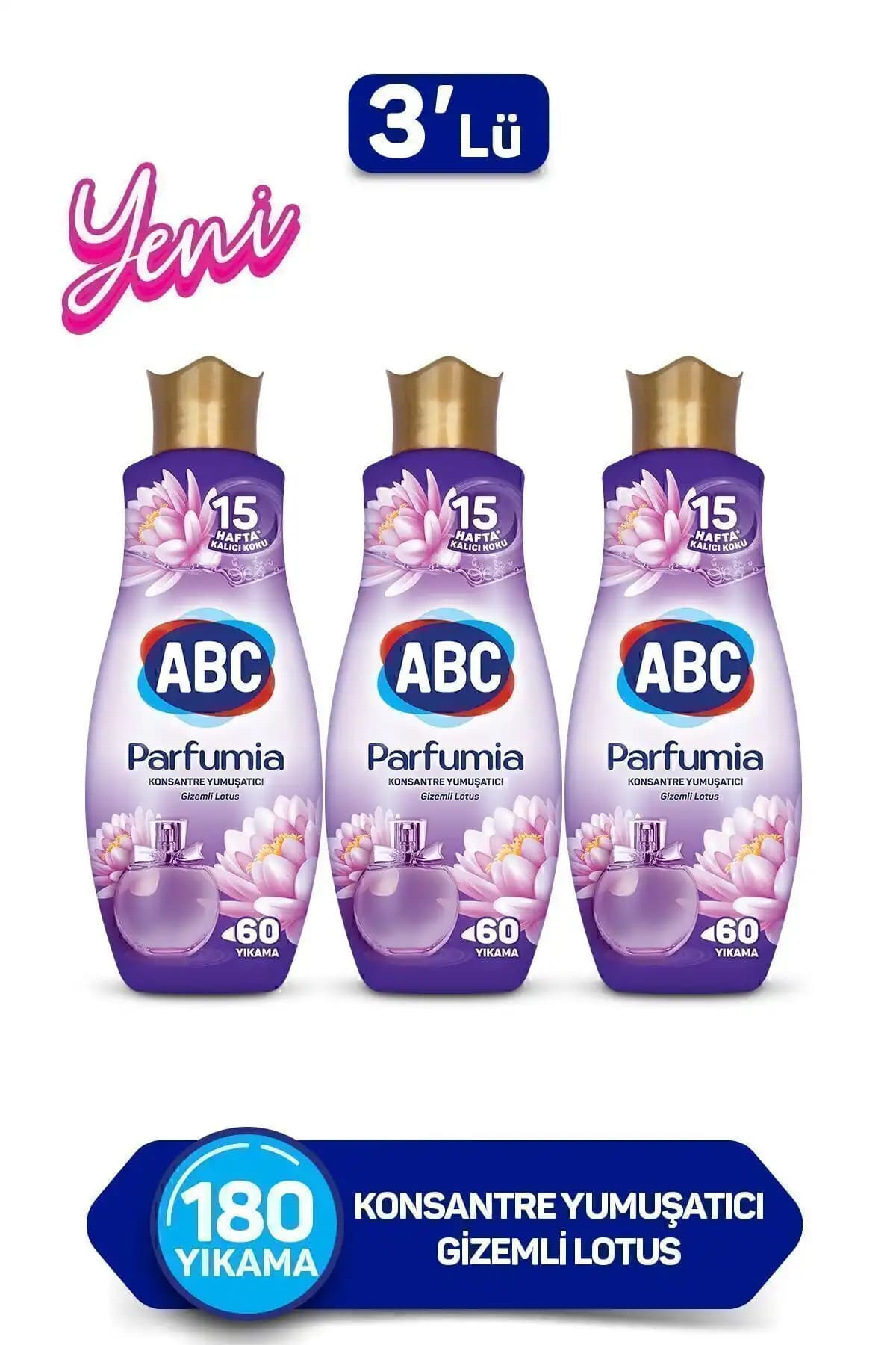 ABC Konsantre Yumuşatıcı Parfümü Lotus Özleriyle Kalıcı ve Doğal Koku Garantisi