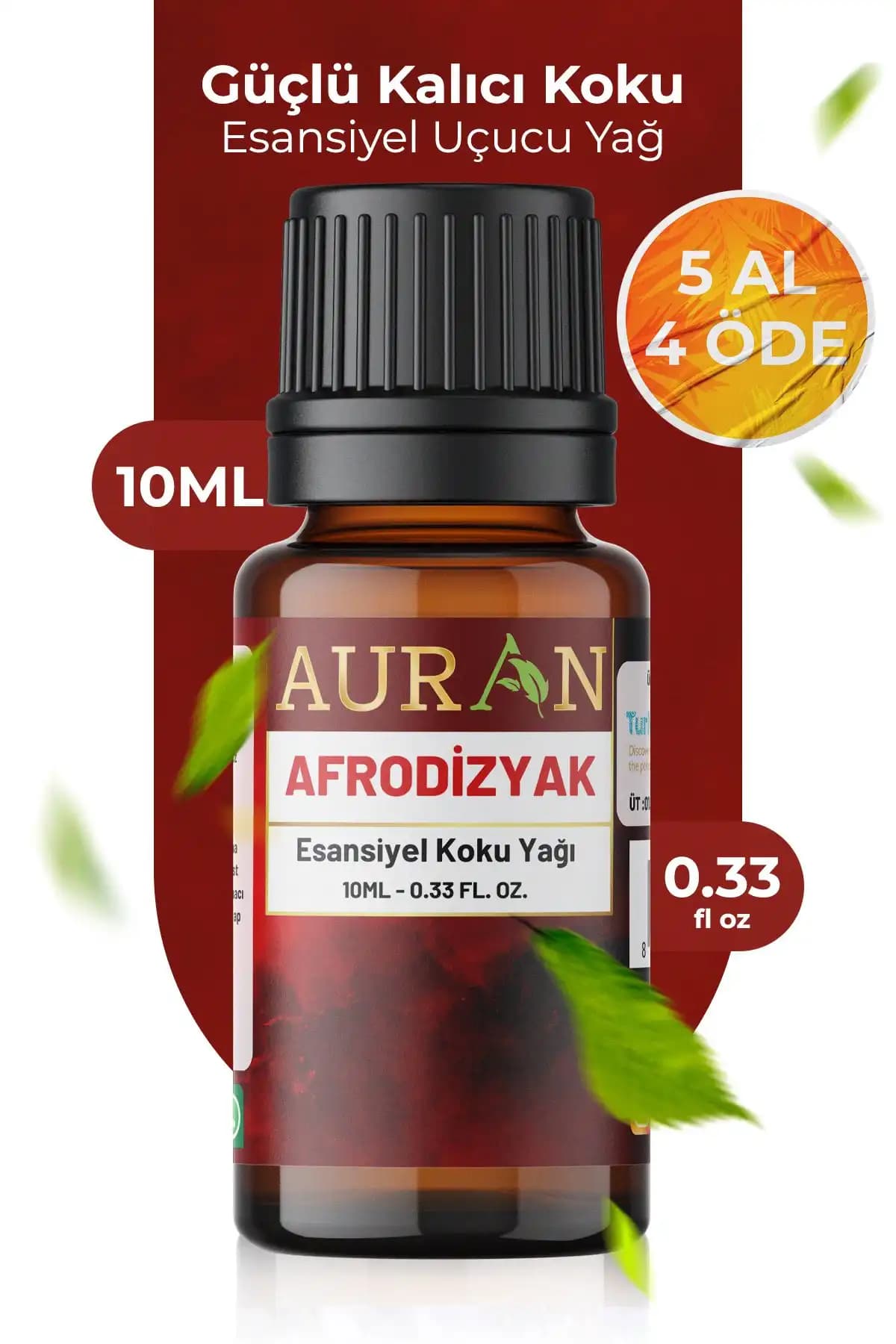 AURAN Afrodizyak Esansiyel Uçucu Koku Yağı Doğal ve Çok Yönlü Kullanım İmkanı Sunar