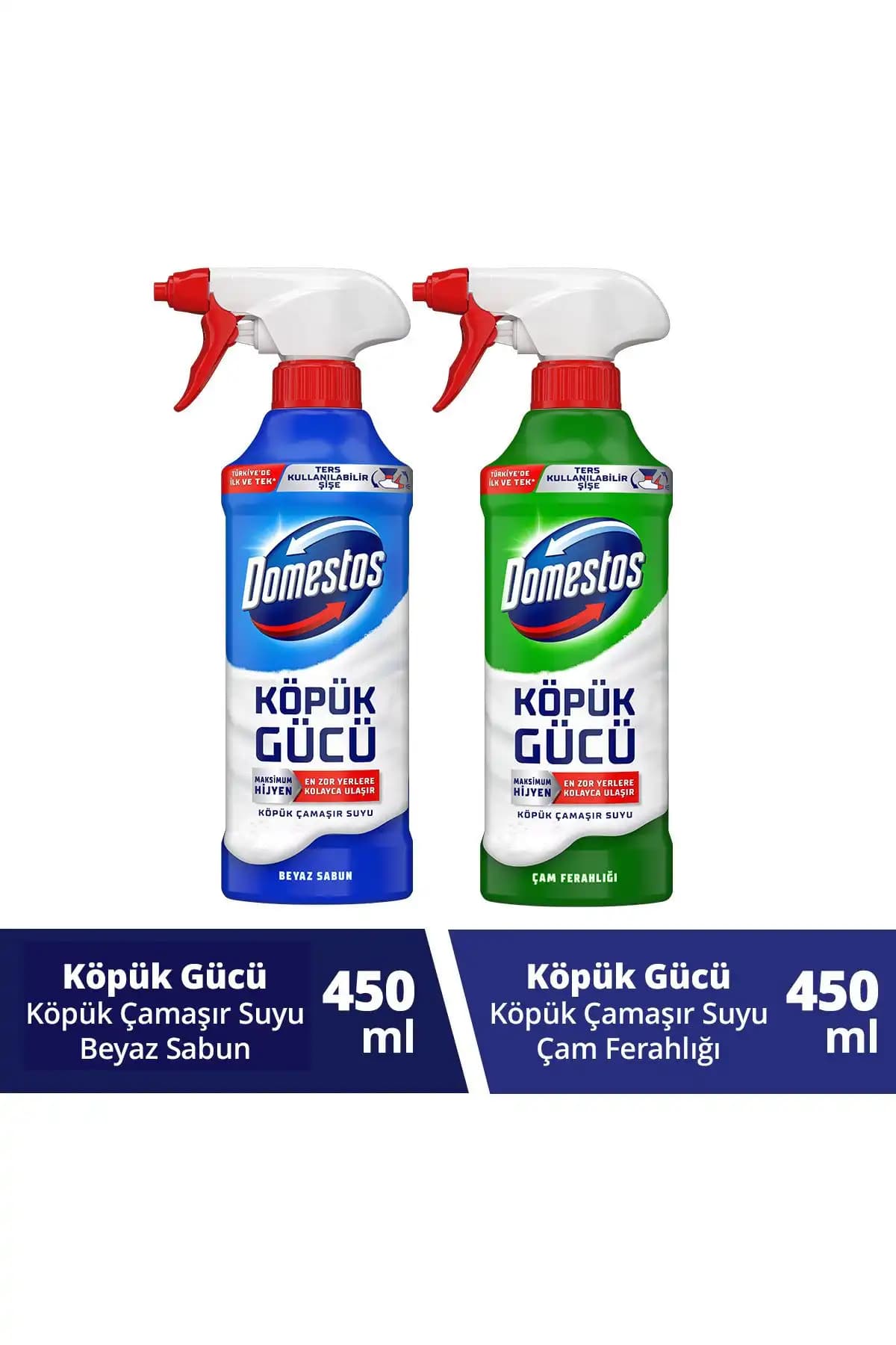 Domestos Köpük Gücü Çam Ferahlığı ve Köpük Çamaşır Suyu Ürünlerinin Karşılaştırması 1