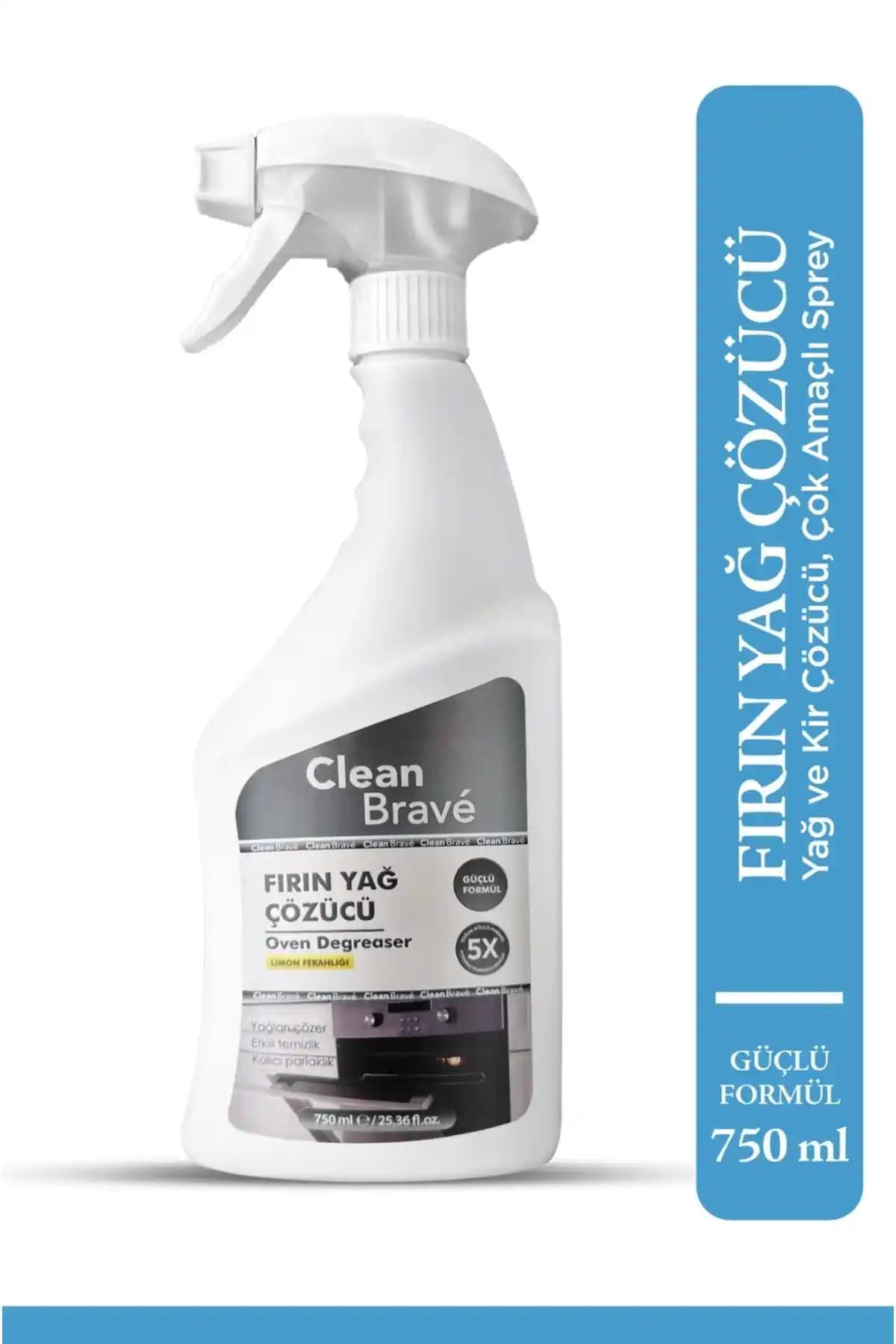Genel Markalar Clean Brave Fırın Yağ Çözücü Güçlü Formülü ile Mutfak Hijyeni Sağlar