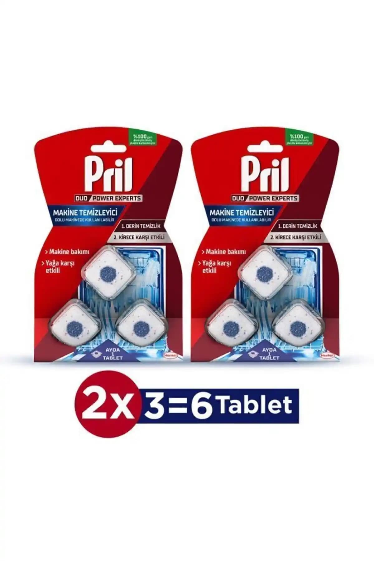 Pril Çift Etkili Bulaşık Makinesi Temizleyici – Derinlemesine Temizlik ve Hijyen Sağlar