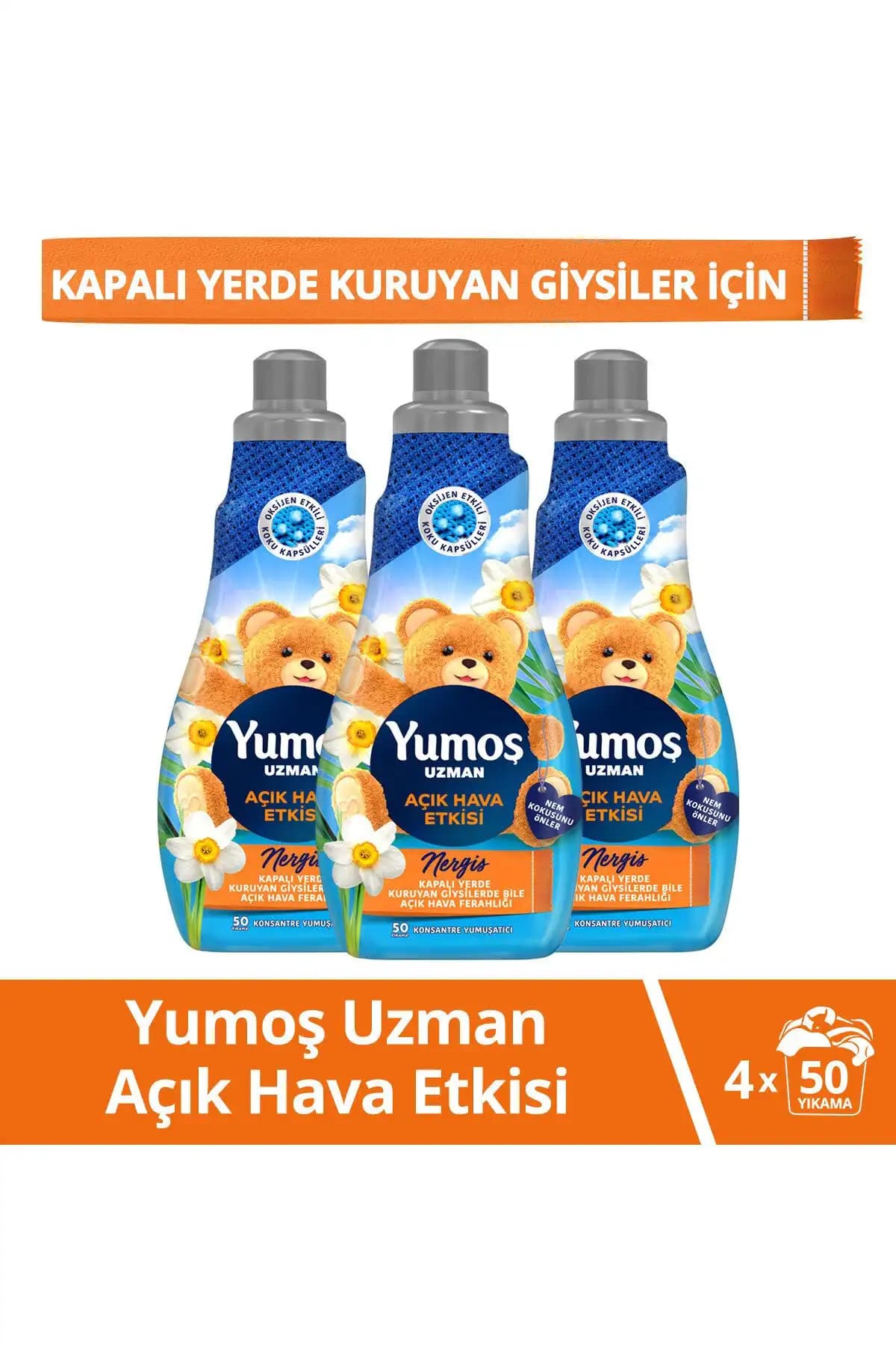 Yumoş Uzman Açık Hava Etkisi Konsantre Yumuşatıcı ile Çamaşırlarınızda Ferahlık ve Yumuşaklık