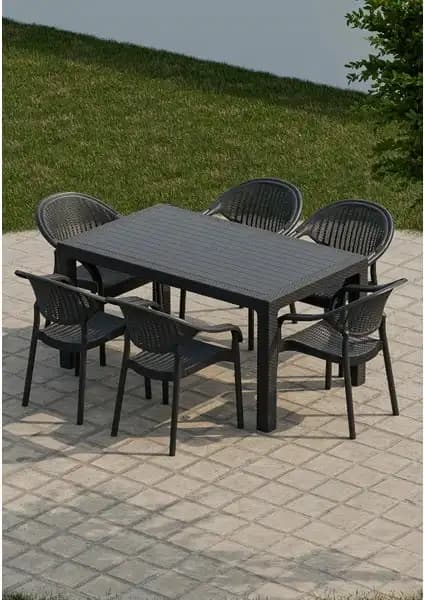 Bahçe ve Teras İçin Rattan Masa Takımları Karşılaştırması 90X150 cm Modelleri 1