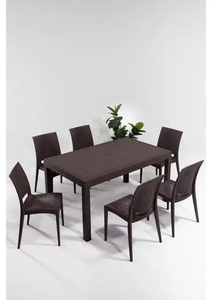 Bahçe ve teras kullanımı için 6 kişilik rattan masa takımı karşılaştırması 2