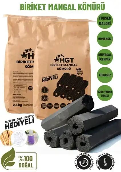 Hgt Briket Mangal Kömür ve Beyaz Pazar Kostaklı Mangal Kömürü Karşılaştırması
