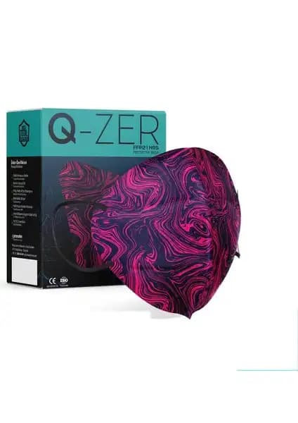 Medizer Qzer Fuşya Desenli ve New Young Desenli Ffp2 N95 Maskelerin Karşılaştırması 1
