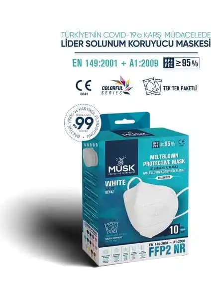 Musk FFP2/N95 Maske Beyaz ile Gri Renkli Maskelerin Özellikleri ve Karşılaştırması