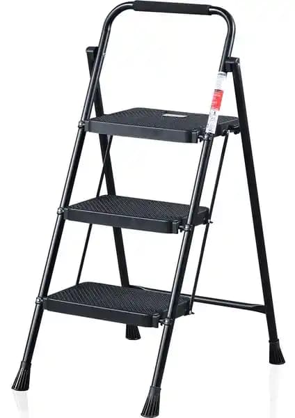 Eurostep 3 Basamak Siyah ve Saraylı Pratik Mega Lüx Merdiven Karşılaştırması