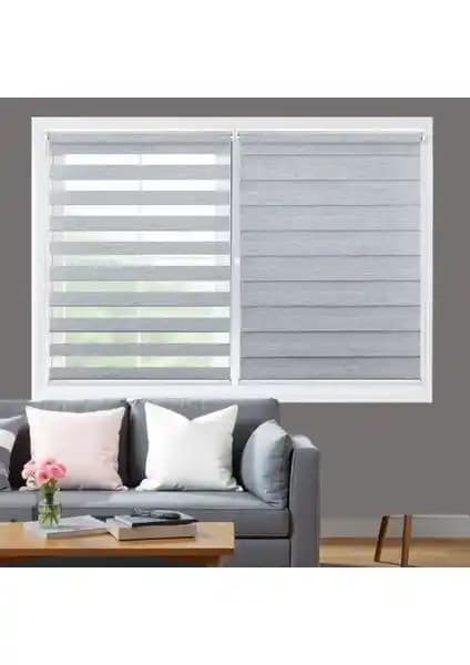 Blind-X Gri Bambu Stor Zebra Perde ve NetworkAvm Antrasit Düz Zebra Perde Karşılaştırması