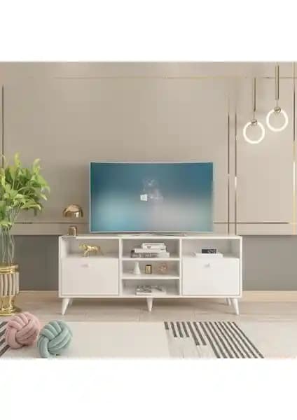 Decorfers Eva Beyaz ve Variant Rose Ceviz-Ekru TV Üniteleri Karşılaştırması