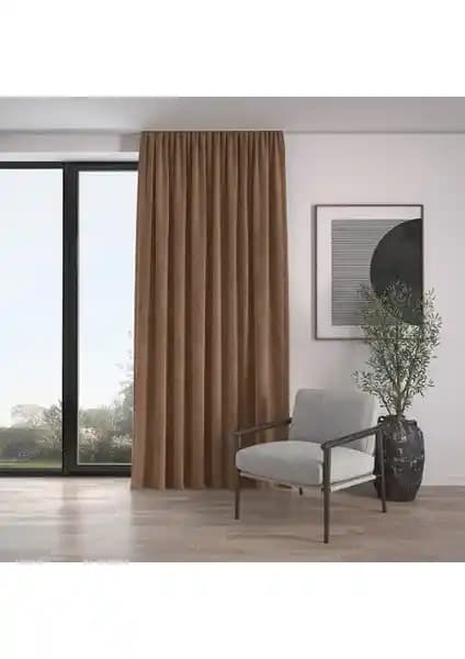Demor Home Kadife Dokulu Ekstrafor Büzgülü Perde ve Devor Kadife Görünümlü Kalın Fon Perde Karşılaştırması