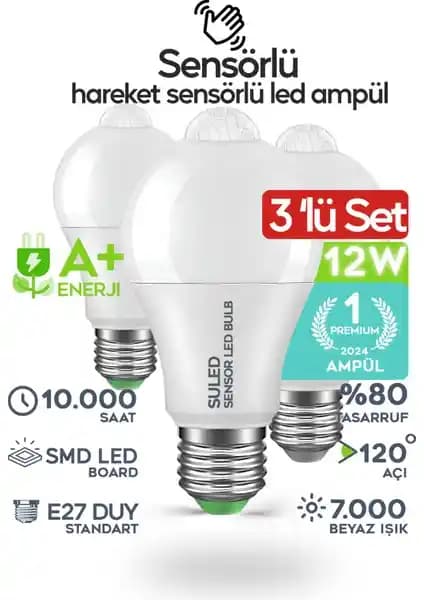 Suled Hareket Sensörlü LED Lamba ve Uzm Light CT-4277 Ampul Karşılaştırması