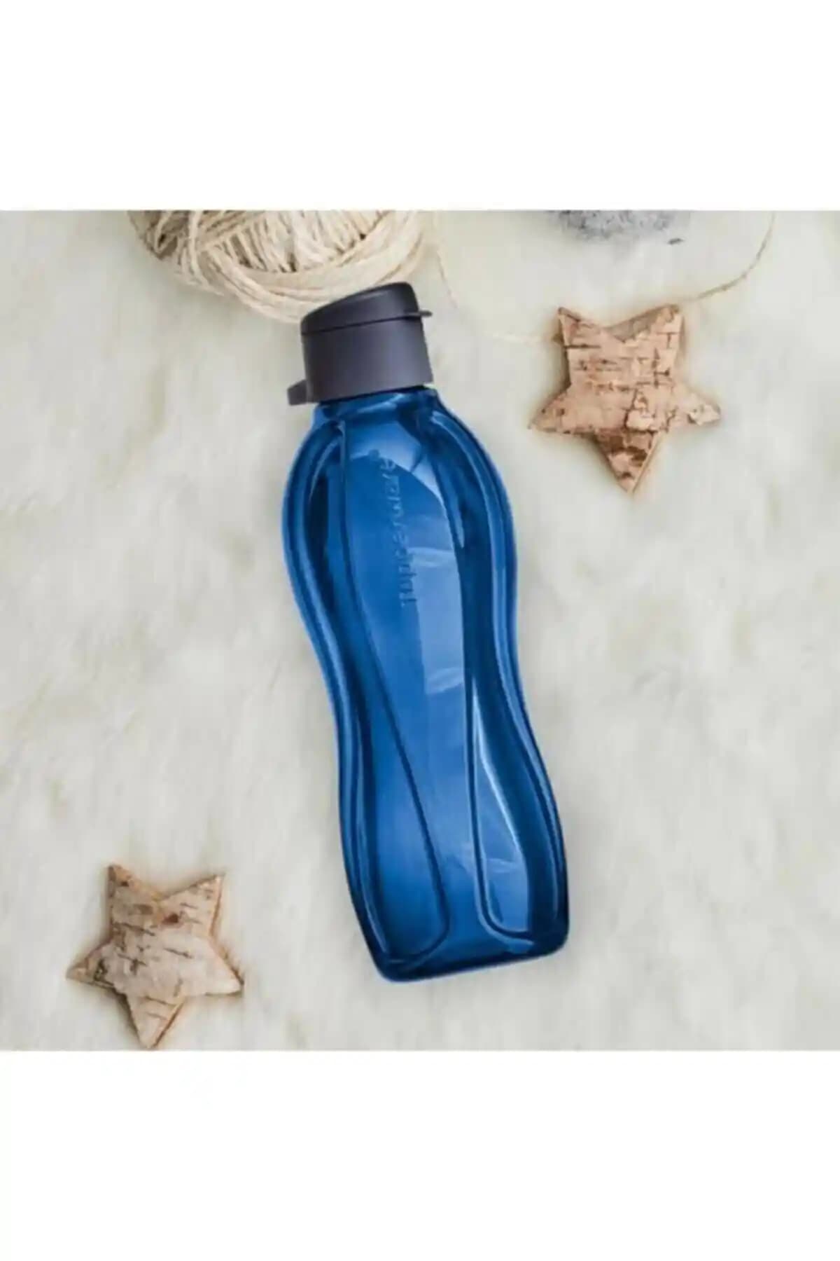 Tupperware Eko Şişe Suluk ve Koyu Mavi Model Karşılaştırması 1 Litre Su Şişeleri