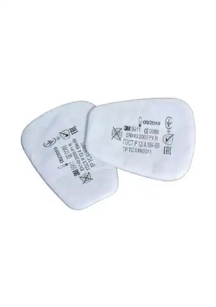 3M 5911 P1 Toz ve Sis Maske Filtresi Pedi ile Güvenli Solunum Sağlayın