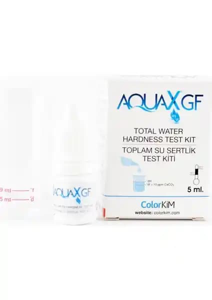 Aqua Yerli 5 ml Aquax®gf Toplam Su Sertliği Test Kitiyle Hızlı ve Güvenilir Su Kalitesi Ölçümü