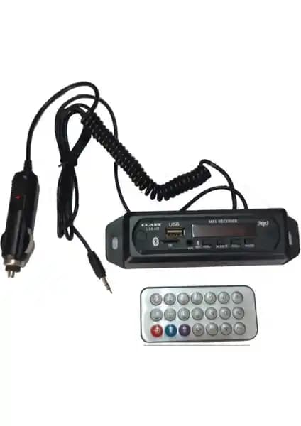 Araç İçin Çok Fonksiyonlu Bluetooth, USB ve SD Kart Destekli Oto Teyp Çevirici