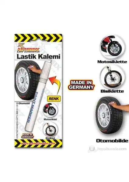 Automix Oto Lastik Kalemi Beyaz: Uzun Süre Dayanıklı ve Pratik Lastik Yazı Çözümü