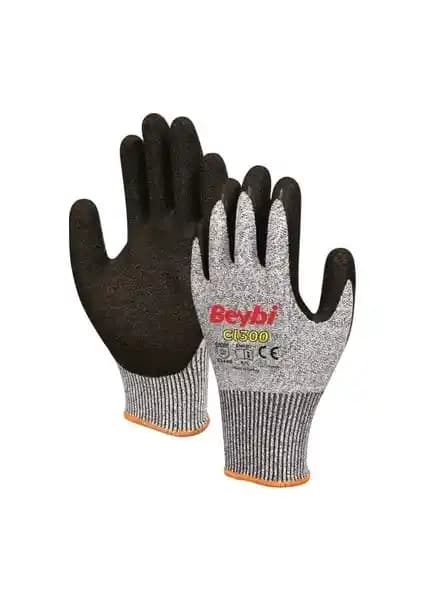 Beybi CL300 Lateks Kaplı Kesilmez İş Eldivenleri Güvenlik ve Dayanıklılık Sağlar