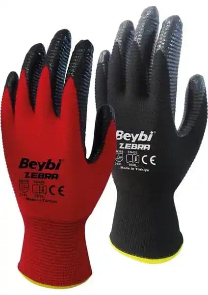 Beybi Zebra Nitril Kaplama Eldiveni: Endüstriyel Güvenlik ve Performans Artırıcı Çözüm