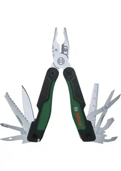 Bosch 16 Özellikli Çok Amaçlı Pense-Çakı Günlük ve Profesyonel Kullanım İçin Uygun